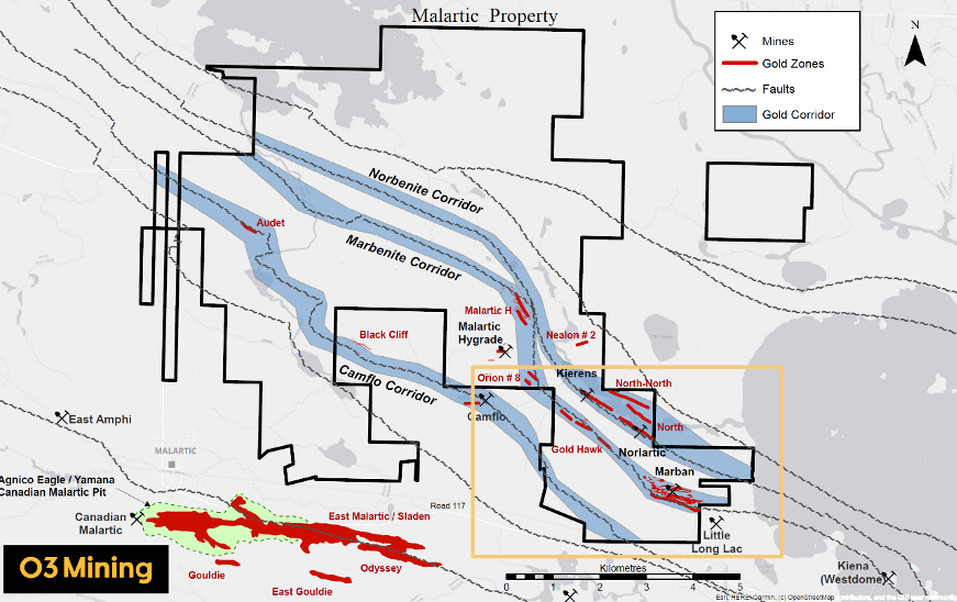 03 Mining Malartic project location map